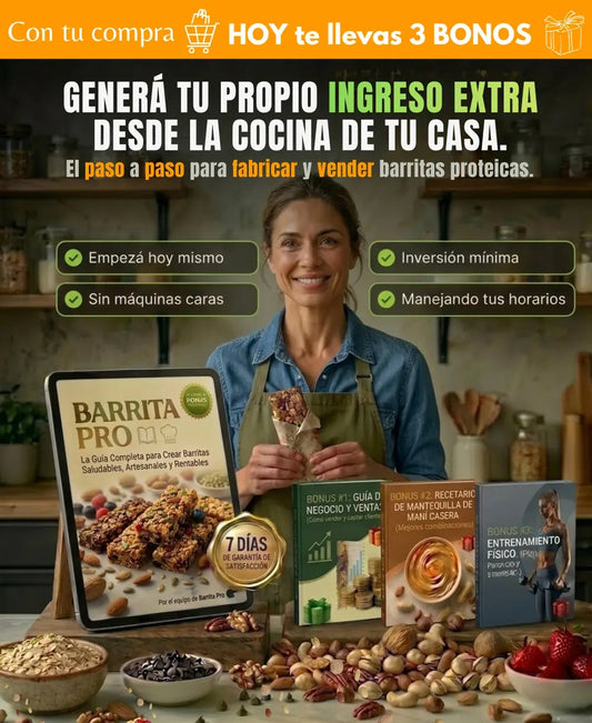 Fabricá barritas y generá un dinero extra desde tu casa + 3 bonos